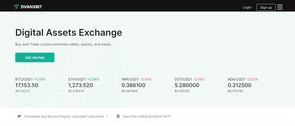 Dvanxbit website